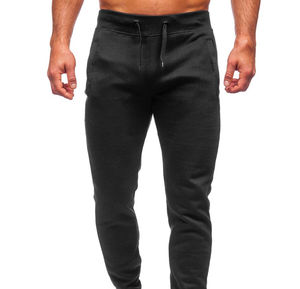Pantalon de survêtement évasé OEM pour homme, motif personnalisé, haute qualité, style streetwear, taille élastique superposée, en molleton bouclette - Product Image 1