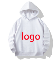 Özel Logo 350GSM Pamuklu Polar Düz Kesim Normal Kışlık Unisex Spor Kapüşonlu Sweatshirtler Günlük Düz Özelleştirilebilir Yapay Elmaslı Çevre Dostu