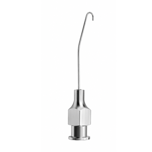 Cannule d'irrigation Binkhorst Premium à crochet, 22ga, en acier inoxydable, instrument chirurgical ophtalmique d'irrigation réutilisable pour microchirurgie oculaire - Product Image 4
