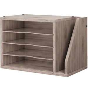 Porte-revues en teck vintage artisanal en gros avec deux compartiments - Product Image 2