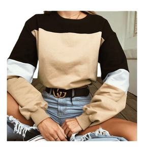 OEM Custom Logo Design <b>Ladies</b> Autumn Hoodie Pullover Sweatshirt Embroidered Printed Techniques Knitted Crop Top <b>T</b>-<b>Shirt</b> <b>Long</b> - Product Image 1