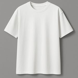 Camiseta de Cuello Redondo para Hombre, Color Azul Marino, Manga Corta, 100% Algodón Jersey, Corte Regular, Estilo Casual, Color Sólido - Product Image 3