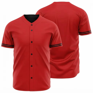 Classical Trends Baseball Jersey Men Black Gold Trim Short Sleeve Button Front Custom <b>Name</b> Number Team Apparel - Product Image 5