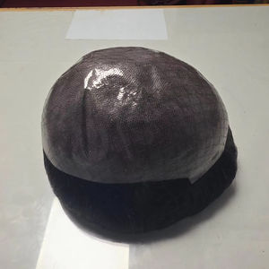 Bangladesh Taz Hair 100% Density Remy Grade Peluca de tupé para hombres con base de piel Indian Kinky Straight and Deep Wave Styles - Product Image 4