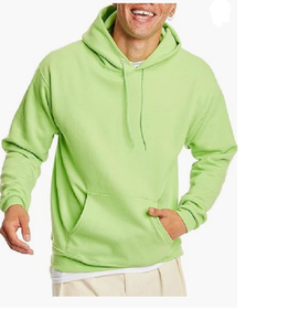 Custom Logo Front Men's Pullover <b>Hoodie</b> 100% Cotton Fleece Casual Plus Size Winter with Pocket Breathable Quick Dry - Product Image 1