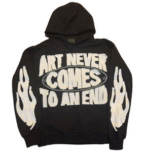 Sudadera con Capucha Unisex Oversize de Lana Ecológica Impermeable 360g de Corte Regular para Invierno - El Arte Nunca Acaba - Product Image 5