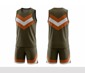 Ensemble d'uniformes de basket-ball sublimés personnalisés pour équipe, en jersey et short en polyester respirant et à séchage rapide, vêtements de sport pour hommes, femmes et jeunes. - Product Image 4