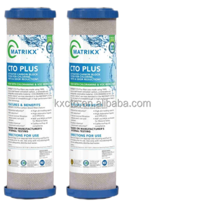 Filtre à eau en bloc de carbone pour machine à glaçons de service alimentaire commercial, remplacement universel 10 pouces, pureté ultime - Product Image 1