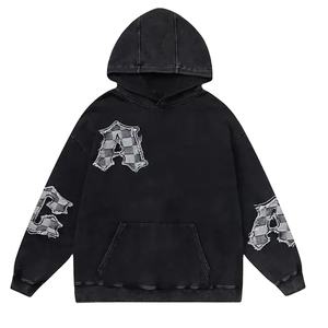 Wholesale 100% Cotton Fleece Hoodie Customizable Winter Clothing Chenille <b>Patch</b> Embroidered Logo Seasonal Prints Size 6XL OEM - Product Image 2