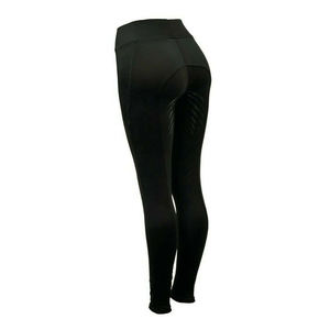 Leggings Deportivos de Cintura Alta, Gruesos y Ajustados, Transpirables, Sin Costuras, para Mujer, Tejido de Punto, Efecto Push-Up, Midi, 220g, Nueva Llegada - Product Image 3