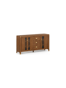 Buffet en bois de style chinois moderne, meuble de rangement élégant pour salle à manger et salon - Product Image 3
