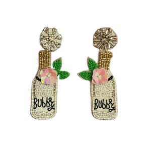 Pendientes de flecos trenzados con cuentas, hermosos y elegantes, para bodas, para mujeres, de la India. - Product Image 4