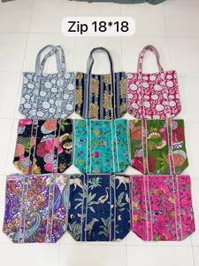 Bolsos Tote Kantha Acolchados Premium Hechos a Mano de Algodón, Bolsos de Compras OEM, Venta al por Mayor, Marca Privada, Suministro - Product Image 4