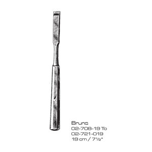 Cincel Quirúrgico para Huesos Bruns de 19 cm, Instrumento Ortopédico Manual, Clase I, Certificado CE ISO13485 - Product Image 1