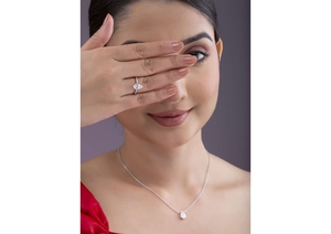 Bijoux Lax Diore, or 18 carats, diamant de laboratoire de forme poire, CVD, couleur blanche D, certifié IGI, bijoux de luxe pour femmes, mariage, fiançailles - Product Image 3