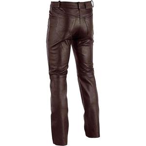Pantalones de Cuero Personalizados para Hombre, Pantalones de Moda Premium, Fabricación OEM ODM, Cuero Genuino, Cómodos, Duraderos, Diseño Elegante - Product Image 6
