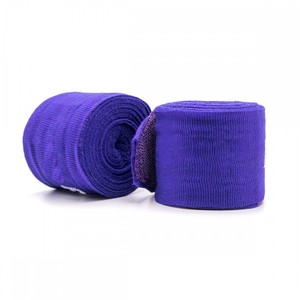 Best Boxing Hand Wraps Elasticated <b>Thumb</b> Loop <b>Wrist</b> <b>Support</b> Bandages Purple with custom brand logo - Product Image 1