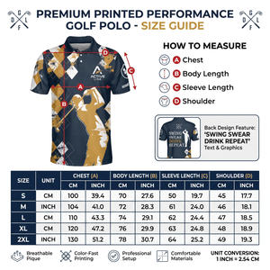 Polo de golf personnalisé sublimé en poly-spandex, imprimé sur toute la surface, manches courtes, vêtements de sport pour hommes, étiquette personnalisée OEM - Product Image 6