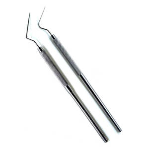 Sonda exploradora dental de acero inoxidable autoclavable de un solo extremo, instrumento de diagnóstico manual afilado y fino con agarre ergonómico, Clase I - Product Image 1