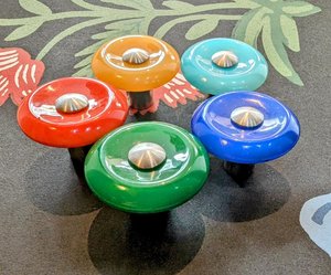 Candy Pop Resin Knob Set Colorful Glossy Cabinet Pull Modern <b>Retro</b> Drawer Handle cabinet knob creative home <b>decor</b> - Product Image 4