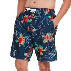 Shorts de bain pour hommes en polyester 100% imperméable, imprimés numériquement, écologiques, nouvelle collection, dernier design, vente en gros - Product Image 1