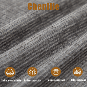 142 di nuovo arrivo \ "divano componibile componibile a forma di L divano letto convertibile 5 pezzi libero-combinato grigio ciniglia 5 posti - Product Image 6