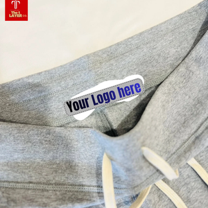 Men's 100% Cotton <b>Mid</b> Waist Drawstring Breathable Quick Dry Bermuda Shorts Casual Solid Color Front Logo Customization Option - Product Image 6