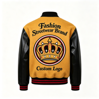 Veste de baseball pour homme de qualité supérieure Layenne, design personnalisé avec logo, veste varsity surdimensionnée