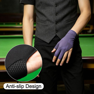 Adjustable 3 Finger Snooker <b>Gloves</b> Available At Reasonable Price Breathable Lightweight Cotton Spandex 3 Finger <b>Gloves</b> - Product Image 3