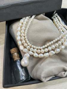 Elegante Collar de Perlas de Imitación para Mujer, con Colgante de Gota de Agua, Conjunto de Joyería con Cuentas para Boda - Product Image 5