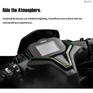 AJ LIGHT DESIGN Aerox NVX 155 Panel de Instrumentos Negro Brillante con Luz Ambiental LED RGB Duradero para Modificación de Motocicletas con 12 Meses de Garantía - Product Image 6