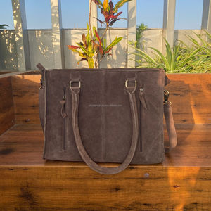 Nouveau Style occidental marron daim cuir dissimulé transporter luxe sac fourre-tout botte point bandoulière sac à main pour femmes Buck point sac à main - Product Image 3