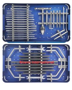 Kit d'instruments orthopédiques pour système de fixation externe tubulaire moyenne BISONS en gros pour fractures osseuses - Product Image 2