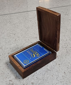 Caja de Madera para Cartas de Juego, Caja de Almacenamiento de Cartas de Madera para Regalo de Cumpleaños Personalizado - Product Image 3