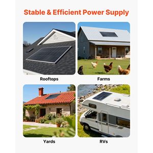 2 pannelli solari monocristallini bifacciali da 100W ad alta efficienza (23%) di tipo N con uscita MC4, telaio in alluminio, IP67 - Product Image 6