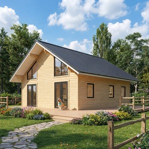 Maison préfabriquée moderne respirante en structure acier-bois, villa de luxe personnalisable, mini-maison modulaire <span class=keywords><strong>pour</strong></span> usage commercial et extérieur - Product Image 4