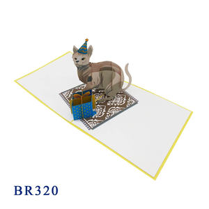 Tarjeta de Felicitación 3D Pop-Up con Diseño Personalizado, Decoración para el Hogar, Arte y Coleccionismo, Impresión Offset, 150x150mm - Product Image 4