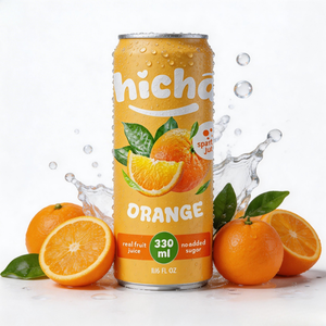 Boisson gazeuse à l'orange OEM, marque privée, approvisionnement direct usine, prix bas, distribution, stock disponible - Product Image 2
