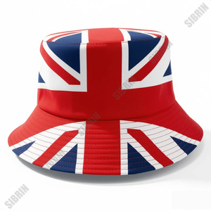 SIBRIN Custom Flag <b>UK</b> Cotton Twills Bucket <b>Hat</b> Unisex Fisherman Caps Streetwear Skateboard Outdoor Summer Sports Bucket Caps <b>UK</b> - Product Image 1