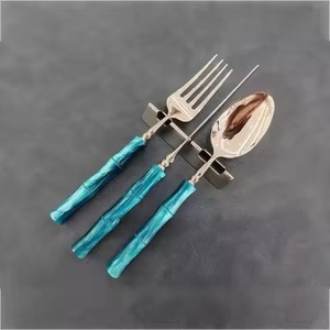 Modern Stainless Steel <b>Spoon</b> Fork Knife Dining Utensil Set for Kitchen Restaurant Hotel <b>Table</b> - Product Image 4