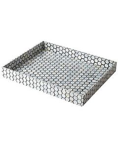 Bandeja de servir con incrustaciones de nácar, diseño MOP, la mejor de todos los tiempos, bandeja decorativa de MDF, bandeja de resina a un precio muy competitivo. - Product Image 2