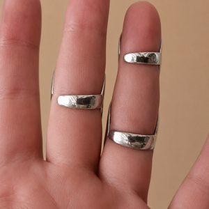 Modern Arthritis Finger Splint <b>Adjustable</b> Sterling <b>Silver</b> Plated Brass <b>Ring</b> for Engagement Wedding & Anniversary Gift - Product Image 3