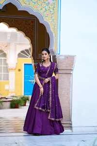 Lehenga Choli de Novia Bordado, Lehenga Choli de Diseñador con Bordado Intenso para Bodas Indias, Listo para Usar, para Mujeres - Product Image 3
