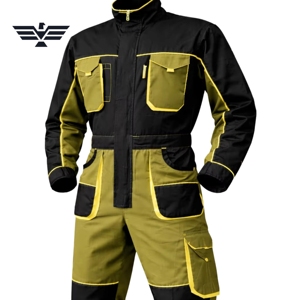 Combinaison de travail industrielle robuste, combinaison de mécanicien, uniforme de sécurité multi-poches, nylon durable, haute visibilité, imperméable, unisexe - Product Image 5