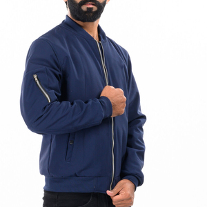 Chaquetas Bomber de Alta Calidad para Hombre, Hechas de Tela de Forro Polar, con Cierre de Cremallera, Chaqueta de Piloto MA1 con Cuello Redondo, Chaqueta Exterior Masculina - Product Image 1