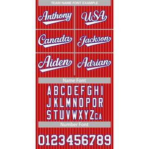 เสื้อเบสบอลลายทางแบบกำหนดเอง เสื้อเชิ้ตติดกระดุมระบายอากาศได้ดี พร้อมชื่อและหมายเลขส่วนตัวสำหรับผู้ชาย ผู้หญิง และเด็ก - Product Image 4