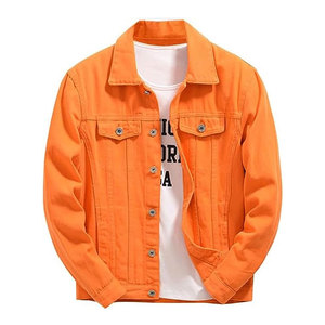 Chaqueta de Mezclilla Casual de Invierno para Hombre, 100% Algodón, Tejido Transpirable Ecológico, Logotipo Frontal, Servicio OEM para Uso Diario y Viajes - Product Image 1