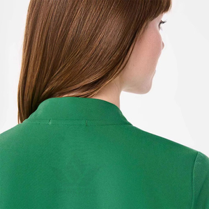Ensemble de tenue médicale pour femmes, col en V, peplum, haut à manches courtes extensible et pantalon, uniforme de travail pour les soignants - Product Image 5