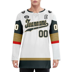 Maillot de hockey sur glace personnalisé 100% polyester imprimé par sublimation, fabricant pakistanais, fournisseur OEM en gros, acheteurs américains, uniforme d'équipe - Product Image 2