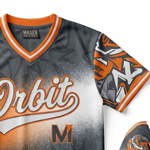 Camisetas de Béisbol Sublimadas Personalizadas al por Mayor, Ropa Deportiva Transpirable de Malla, Equipamiento Deportivo Profesional para Equipos - Product Image 2